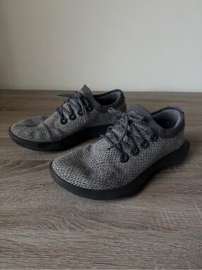 Allbirds Wool Runners Gray Black Sneakers Mens 12 Lightweight Comfort Shoes